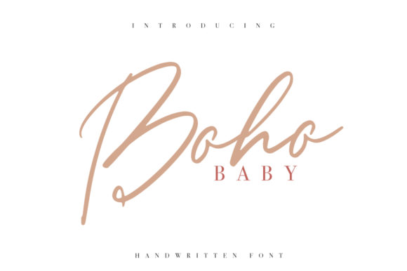 Boho Baby Font