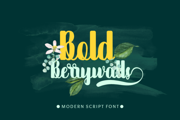 Bold Berrywalls Font Poster 1