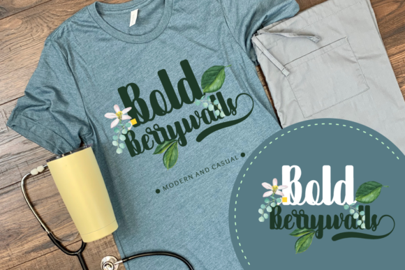 Bold Berrywalls Font Poster 3