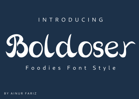 Boldoser Font Poster 1