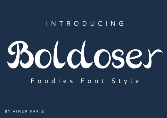 Boldoser Font Boldoser Font Poster 1