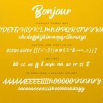 Bonjour Font Poster 10