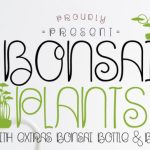 Bonsai Plants Font Poster 1