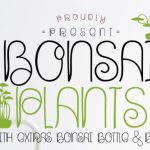 Bonsai Plants Font Poster 1