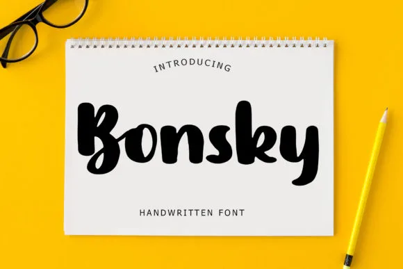 Bonsky Font Bonsky Font Poster 1