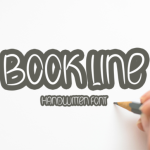 Book Line Font Poster 1