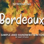 Bordeaux Font Poster 1