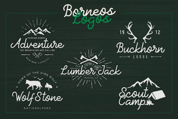 Borneos Font Poster 2