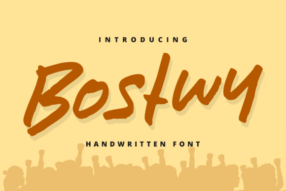 Bostwy Font Poster 1