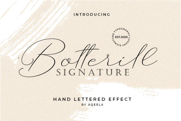 Botterill Font Poster 1