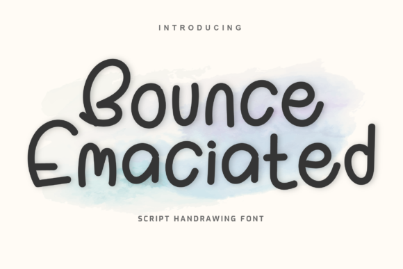 Bounce Emaciated Font Poster 1