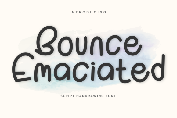 Bounce Emaciated Font