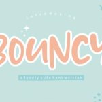 Bouncy Font Poster 1