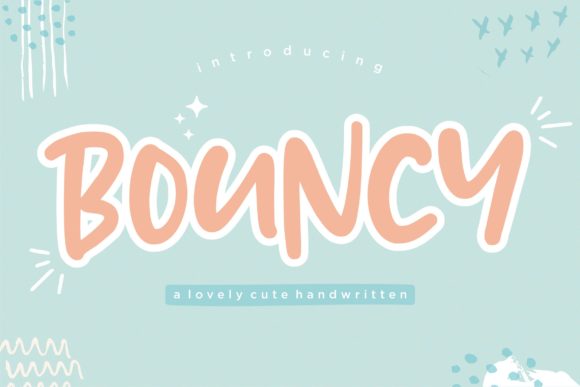 Bouncy Font Poster 1