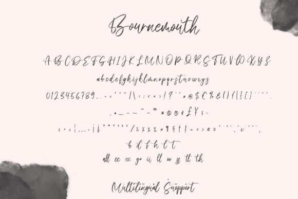 Bournemouth Font Poster 8