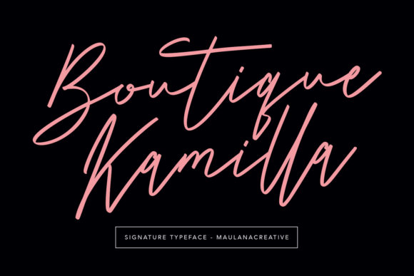 Boutique Kamilla Font Poster 1