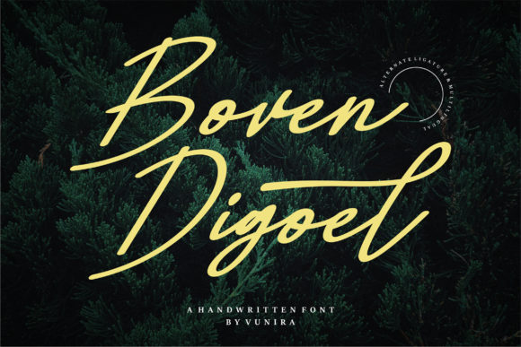 Boven Digoel Font Poster 1