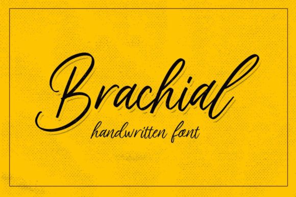 Brachial Font Poster 1