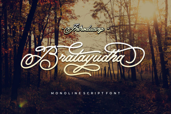 Bratayudha Font Poster 1