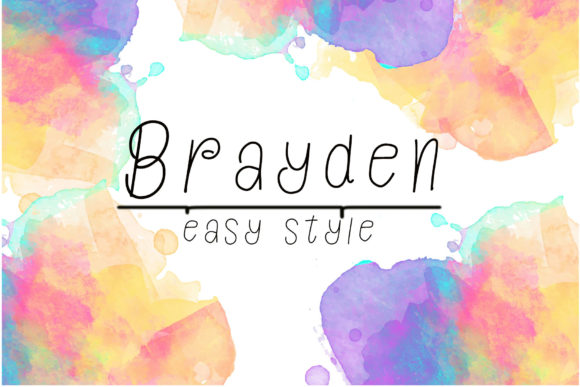 Brayden Font Poster 1