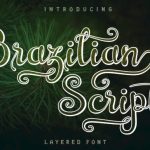 Brazilian Script Font Poster 1