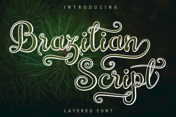 Brazilian Script Font Poster 1