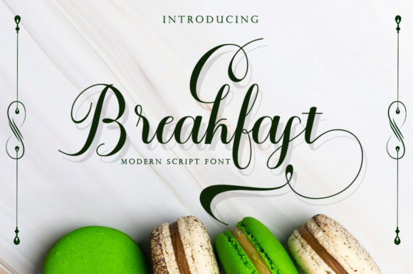 Breakfast Font Poster 1