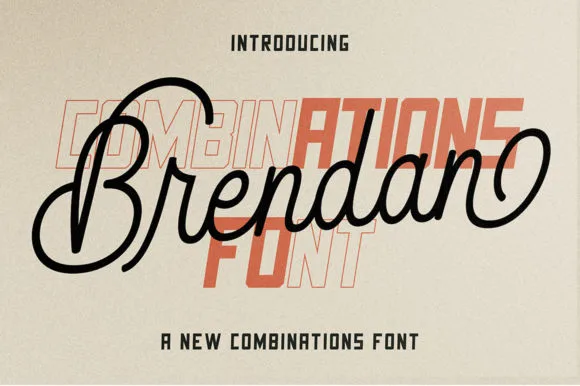 Brendan Duo Font Brendan Duo Font Poster 1