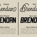 Brendan Duo Font Poster 3