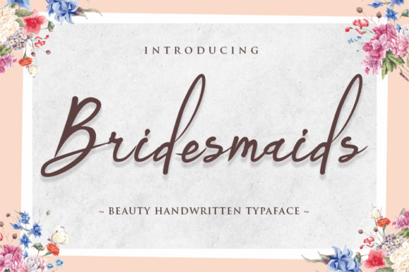 Bridemaids Font Poster 1