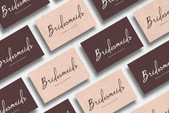 Bridemaids Font Poster 7