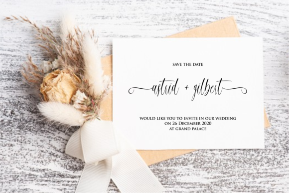 Bridesmaid Font Poster 2