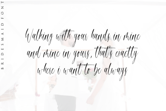 Bridesmaid Font Poster 8