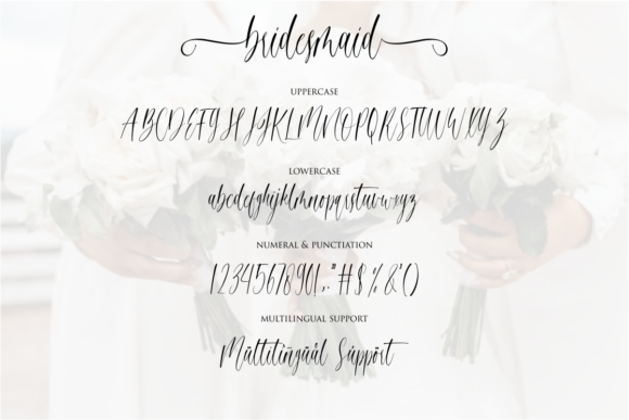 Bridesmaid Font Poster 9