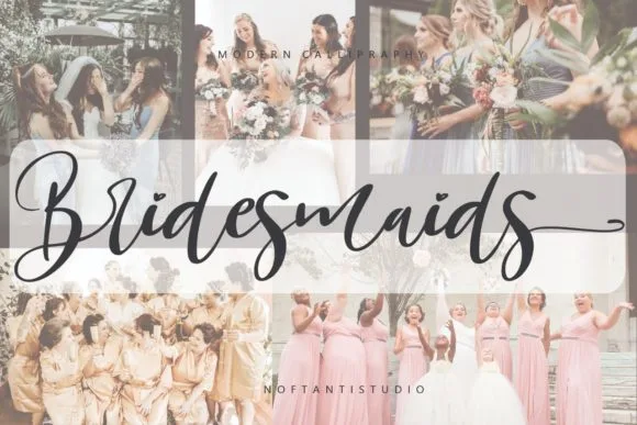 Bridesmaids Font Bridesmaids Font Poster 1