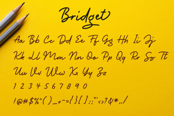 Bridget Font Poster 9