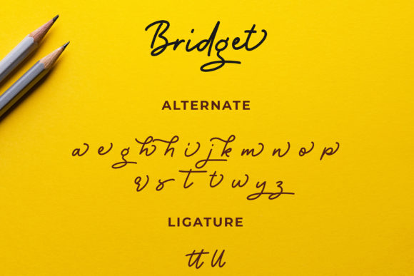 Bridget Font Poster 10