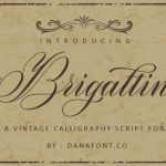 Brigattin Font Poster 1