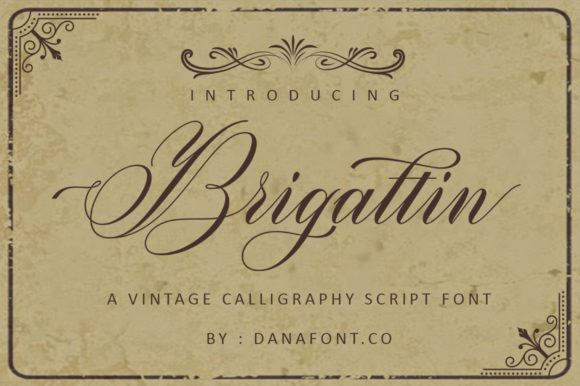 Brigattin Font Poster 1