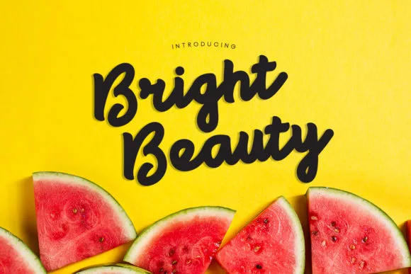 Bright Beauty Font Bright Beauty Font Poster 1