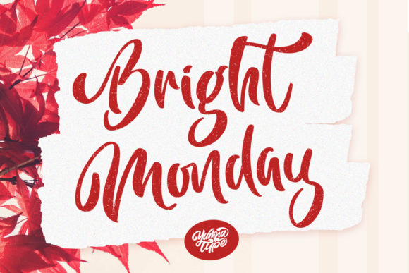 Bright Monday Font Poster 1