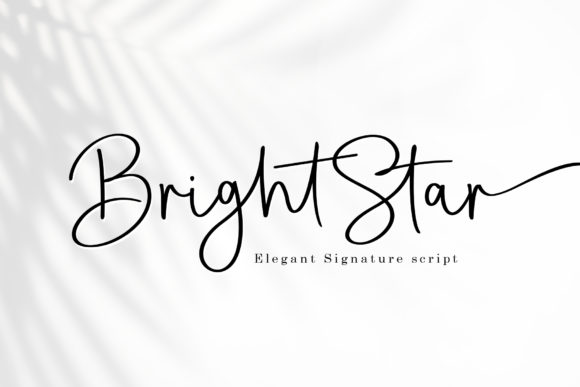 Bright Star Font Poster 1
