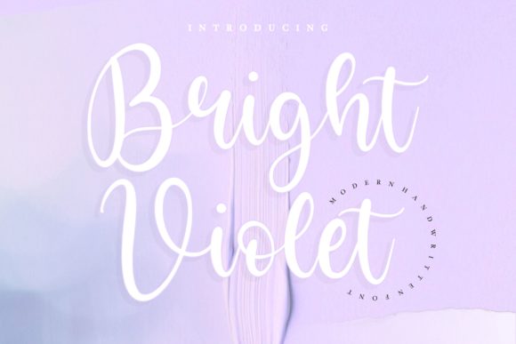 Bright Violet Font Poster 1