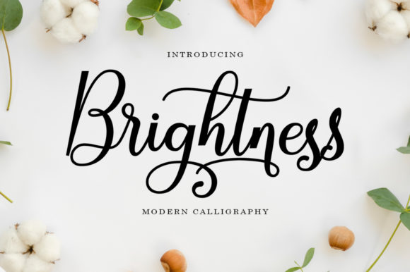 Brightness Font Poster 1