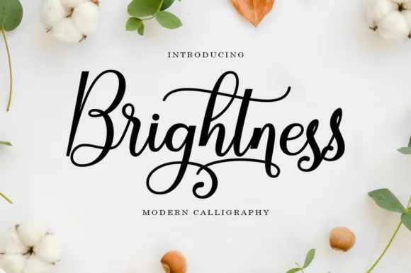 Brightness Font Brightness Font Poster 1