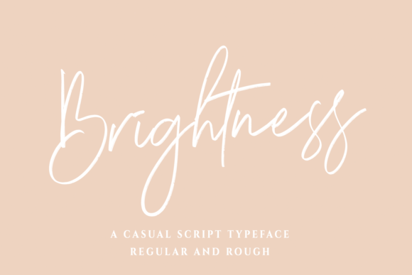 Brightness Font Poster 1