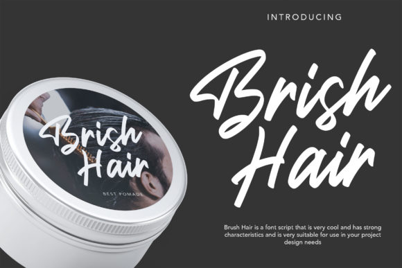 Brish Hair Font Poster 1