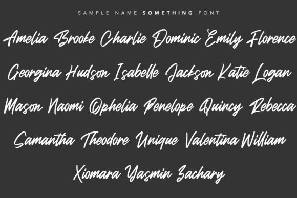 Brish Hair Font Poster 2