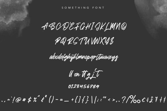 Brish Hair Font Poster 5