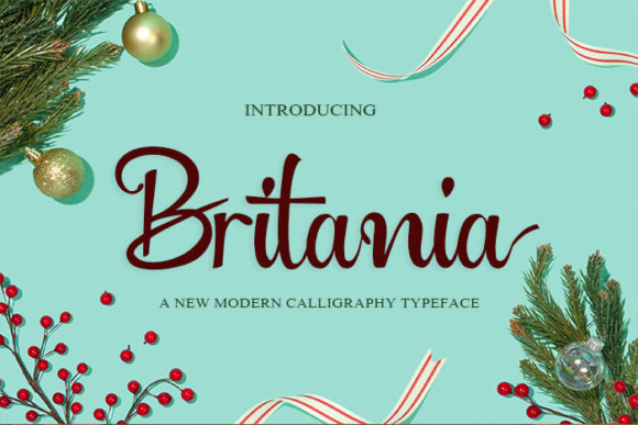 Britania Font Poster 1